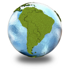 South America on planet Earth