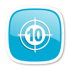 target blue glossy web icon