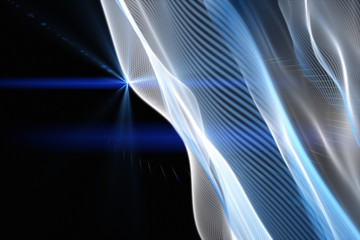 futuristic wave background design with lights