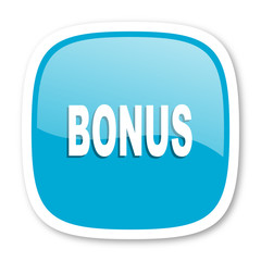 bonus blue glossy web icon