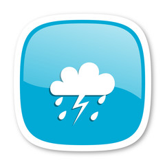 storm blue glossy web icon