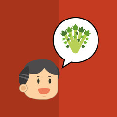 Organic food design. healthy food. menu concept, vector illustration