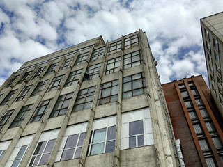 abandoned industrial building under dramatic sky © Mr Twister