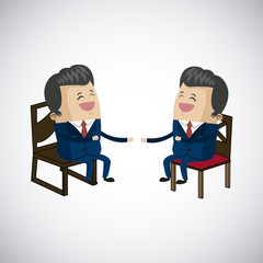 Obraz premium Office Chair design. seat icon. furniture concept, vector illustration