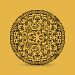 Bohemic design. mandale icon. decoration concept, vector illustration