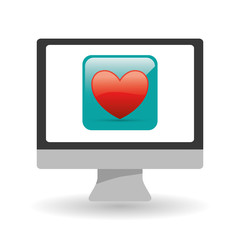 Technology design. social media icon. computer concept