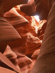 Sandstone Formations of Lower Antelope Slot Canyon