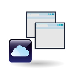 website design. social media icon. online concept