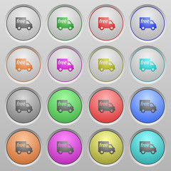 Free shipping plastic sunk buttons