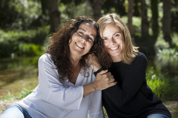 Amigas en el campo