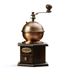 coffee mill isolated on white