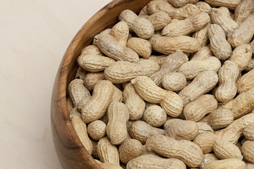 bowl of dry peanuts