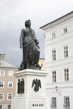 Statue of Mozart, Salzberg, Austria