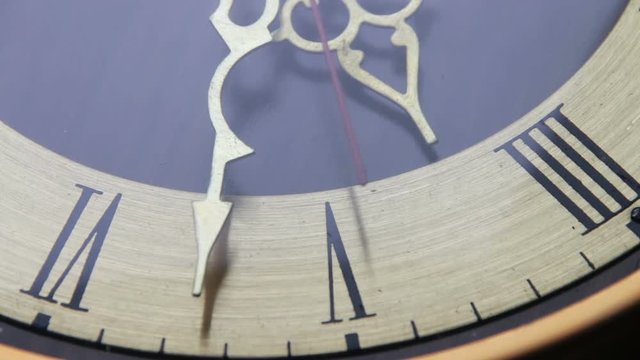 Vintage Analog Antique Clock with Arrows