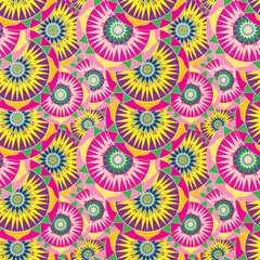 mandala seamless pattern vector illustration