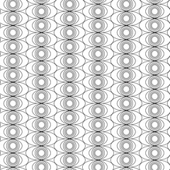 Fototapeta premium Mathematical monochrome vector pattern.