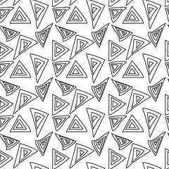 Fototapeta premium Monochromatyczny elegancki bezszwowy wzór. Matematycznie abstrakcyjny wzór bez szwu