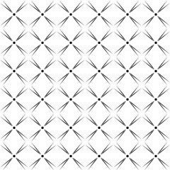 The complex geometric pattern. Seamless pattern of thin lines. Black and white monochrome ornament.