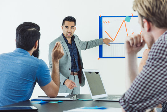 Business people in brainstorming meeting