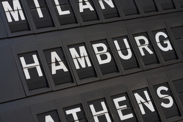 Airport Hamburg Sign