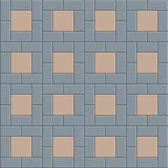 3D pavement tile floor