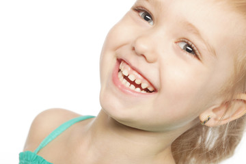 Fototapeta premium cute laughing girl 