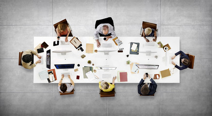 Business People Meeting Discussion Working Concept