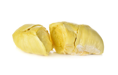 Durian, King of fruits on white background