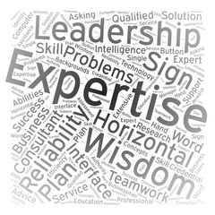 Expertise ,Word cloud art background