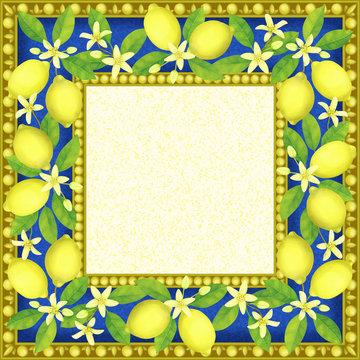 Frame with Lemons