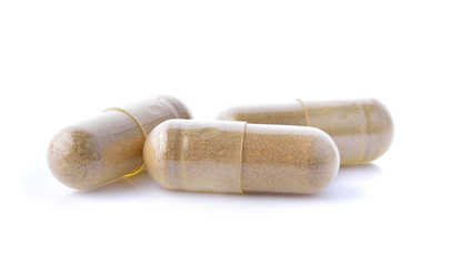 pill on white background