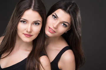 Fototapeta premium Two beautiful girls