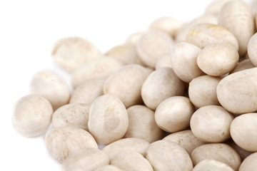 Fototapeta na wymiar close-up cropped shot of white beans.