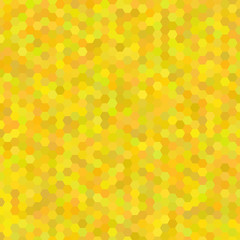 Yellow abstract mosaic - vector background. Yellow  colored hexagon pattern background.