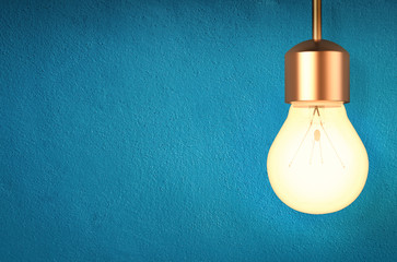 hanging light bulb