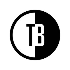 INITIAL CIRCLE HALF LOGO TB