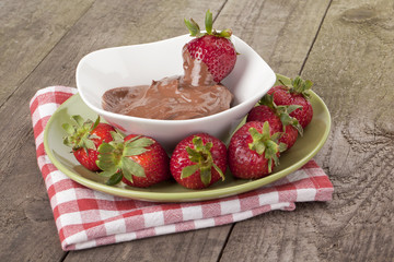 strawberry and chocolate dip