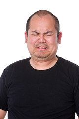 Obraz premium Middle man feeling unhappy and cry