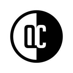 INITIAL CIRCLE HALF LOGO QC