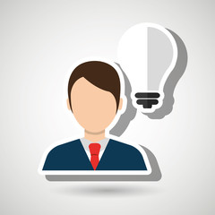businessman isolated design 