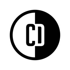 INITIAL CIRCLE HALF LOGO CD