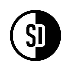 INITIAL CIRCLE HALF LOGO SD