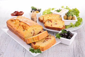 cheese loaf with olives
