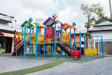Fototapeta na wymiar Playground for kid in the park