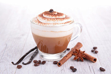 coffee cup and latte