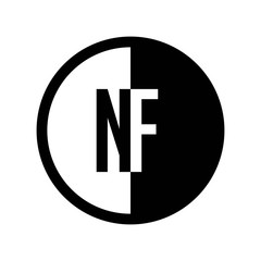 INITIAL CIRCLE HALF LOGO NF