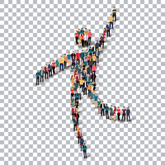 man symbol people 3d Transparency