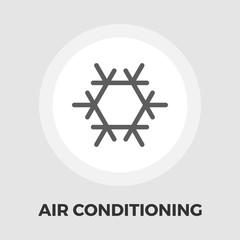 Air conditioning flat icon