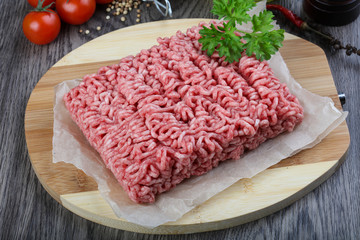 Minced beef meat