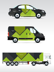 Template vehicle for advertising, branding or corporate identity.